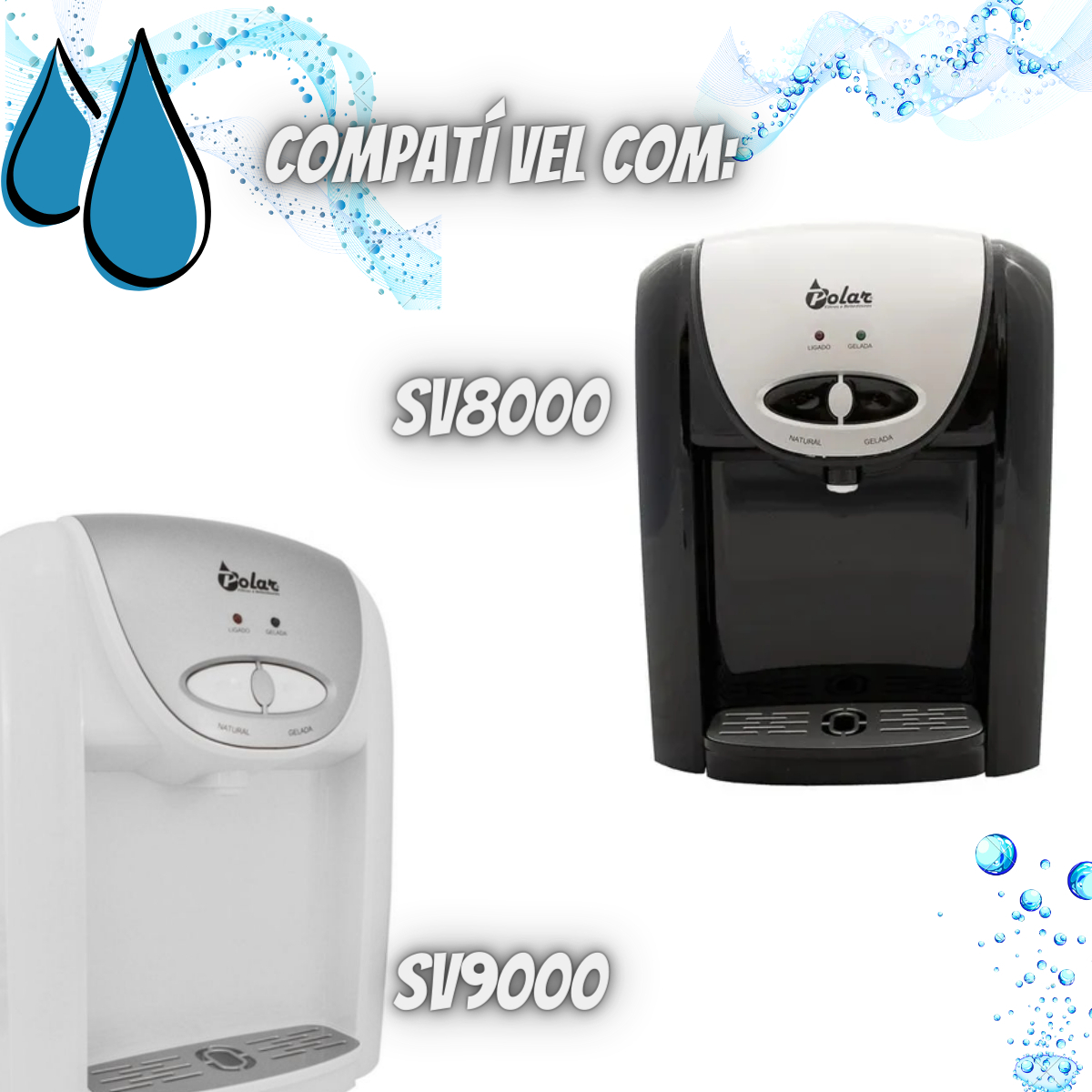 Refil Filtro Compatível Purificador Polar Sv 8000 E Sv 9000 - Imagem 2