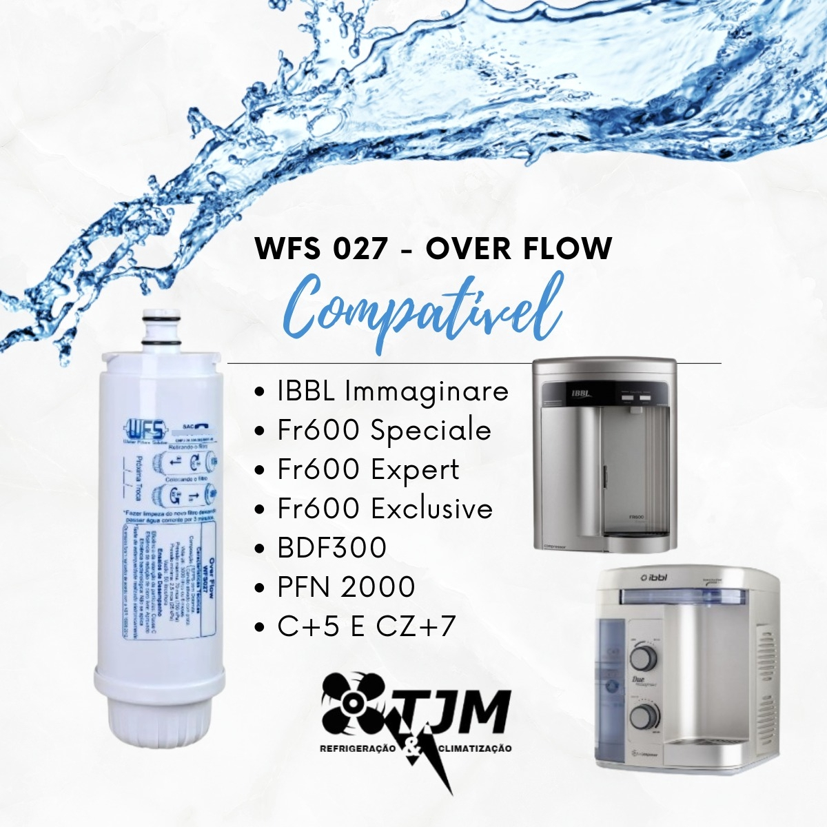Refil Filtro Água Over Flow Wfs 027 Compatível Ibbl - Imagem 2