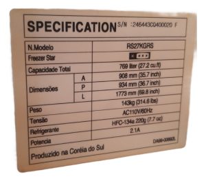 Resistência Degelo Samsung Refrigerador Geladeira 110v