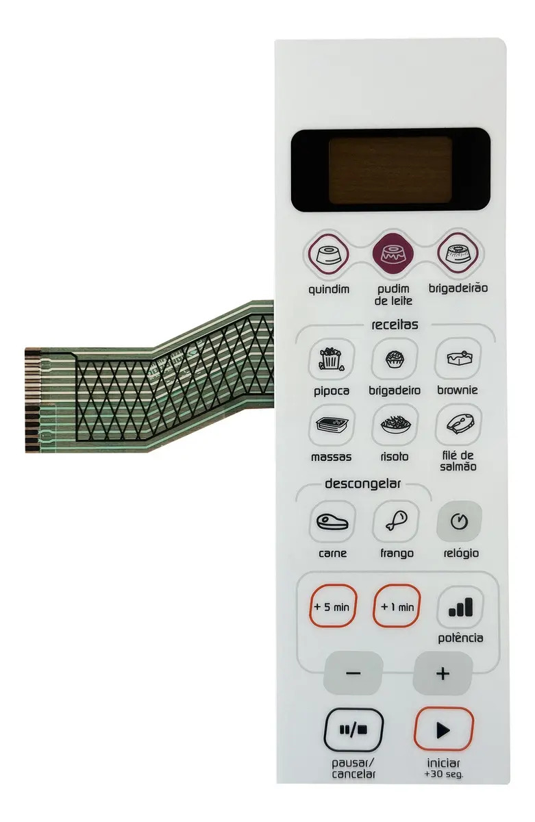 Membrana P/ Microondas Brastemp Bmp 20 Branca - Imagem 2